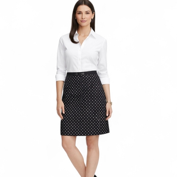 White House Black Market Dresses & Skirts - White House Black Market Black White Diamond Skirt 12